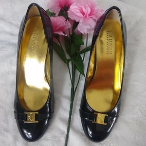 Lauren Ralph Lauren Size 8 B Black Pump Lining Wom